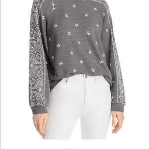 Monrow bandana print sweatshirt